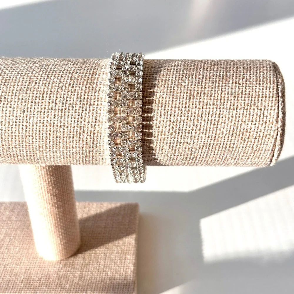 Rhinestone Bracelet | Silver-Tone - Picture 1 of 10